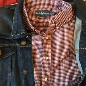 Classic fit polo button down shirt